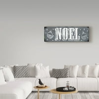 Marcă comercială Fine Art 'Noel Sign' Canvas Art de Valarie Wade