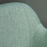 Noble House Bellvue Fabric albastru și verde Retro Club scaun