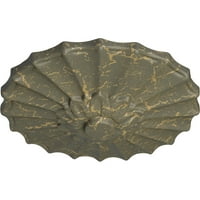 Ekena Millwork 9 OD 3 8 p Shakuras medalion de tavan, Crackle de Hamamelis Pictat manual