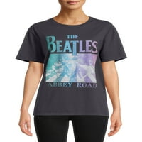 Time & Tru femei Beatles Gradient Grafic maneca scurta Tee