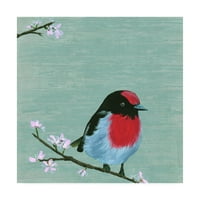 Marcă comercială Fine Art 'Bird & Blossoms IV' Canvas Art de Melissa Wang