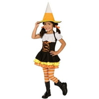 Little Candy Porumb vrăjitoare costum de Halloween pentru copii mici, 3T-4T