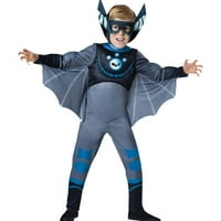 Fun World albastru sălbatic Kratts Bat Halloween costum Fancy-Dress pentru copil, băieți mici XS