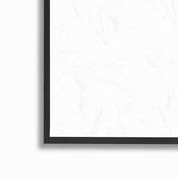 Stupell Industries Bold caleidoscopic Whale Narwhal tipuri Sea Life Chart picturi Black Framed Art Print Wall Art, 13x30