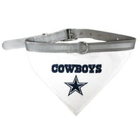 Animale de companie prima NFL Dallas Cowboys Dog Bandana cu guler-licențiat, reflectorizant, reglabil Pet eșarfă Bandana