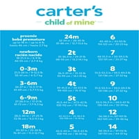 Carter ' s Child Of Mine Girls Union costum pijama, 4-8