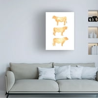 Jacob Green 'Hereford Trio I' Canvas Art