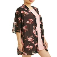 Fără limite kimono 2Fer cu fantă laterală pentru juniori cu rochie cami
