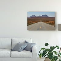 Marcă comercială Artă Plastică 'Road To Monument Valley' Canvas Art de American School