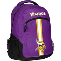 Pentru totdeauna colectionari NFL Minnesota Vikings acțiune dungă logo Rucsac