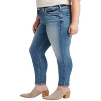 Silver Jeans Co. Femei Plus Dimensiune Avery mare creștere Skinny picior blugi talie dimensiuni 12-24