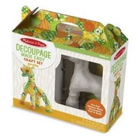 Melissa & Doug Decoupage A Făcut Ușor Girafa Hârtie Mache Craft Kit Cu Autocolante