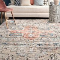 covor Nuloom Astra Persian Vintage Runner, 2 '6 6', Bej