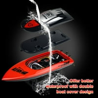 UDI km h rapid Brushless RC barca pentru piscine și lacuri, 2.4 Ghz auto-dreapta telecomanda barca pentru adulți și copii