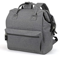 Casual Laptop Student Rucsac Heather Bookbag Gri Deschis