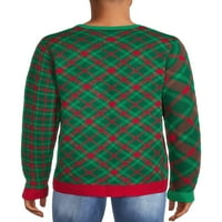 Pulovere Jolly pulover urât de Crăciun pentru bărbați și bărbați mari cu mâneci lungi, Dimensiuni S-3XL