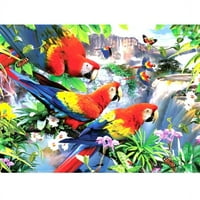 Ravensburger - Păsări Tropicale - Format Mare Jigsaw Puzzle