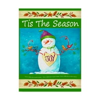 Marcă comercială Fine Art 'Snowman Season Of Joy' Canvas Art de Melinda Hipsher