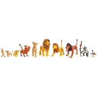 Set de figuri Disney The Lion King Deluxe, jucării pentru copii cu licență oficială pentru vârste înaintate, cadouri și cadouri
