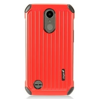 Mundaze Red metalic Slimfit Dublu Stratificat caz pentru LG K PLUS Harmony telefon