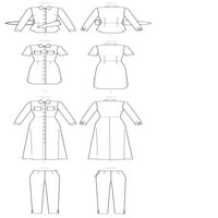 Butterick model Misses 'Misses' Petite Top, rochie și pantaloni dimensiuni 14-16-18-20-22