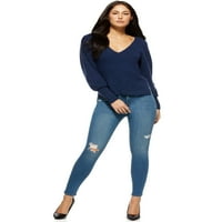 Sofia Jeans by Sofia Vergara pulover subțire pentru femei