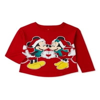 Minnie Mouse Baby Girls & Toddler Girls tricou de vacanță, dimensiuni 12M-5T
