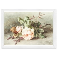 Wynwood Studio imprimă buchet moale florale și botanice Flori de perete artă pânză imprimare verde 19x13
