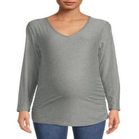 Tricou de maternitate Cu mânecă lungă Time and Tru pentru femei