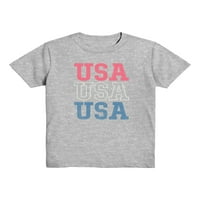 Americana Boys USA Pug tricou cu mânecă scurtă Graphic Crew Neck, pachet 2, dimensiuni XS-2XL