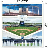 Kansas City Royals-Afișul De Perete Al Stadionului Kauffman, 22.375 34