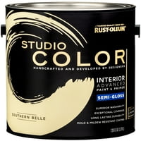 Southern Belle, Vopsea Interioară Rust-Oleum Studio Color + Grund , Finisaj Semi - Lucios, Galon