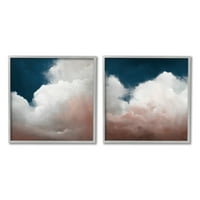 Stupell Indtries nori Flullfy Deep Blue Sky peisaj zi furtunoasă, 17, Design de Haxton