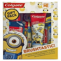 Set de periuțe de dinți, pastă de dinți și apă de gură Colgate Kids, Minions
