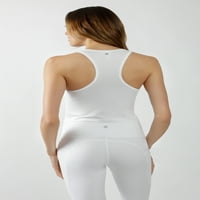 Yogalicious femei Racerback decupată Rezervor de top