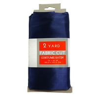 Shason Textile Ocazie Speciala Costum Satin Yards Precut Fabric, Bleumarin