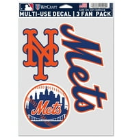 WINCRAFT MLB New York Mets Decal multi utilizare Fan de 3