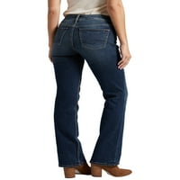 Silver Jeans Co. Femei Suki Mid Rise Slim Bootcut blugi, talie dimensiuni 24-36