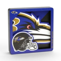YouTheFan NFL Baltimore Ravens 3D Logo serie Magnet