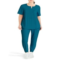 ClimateRight de Cuddl Duds modern Fit Cu mânecă scurtă Scrub Top, număr, pachet