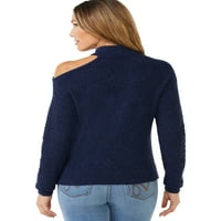 Sofia Jeans by Sofia Vergara pulover cu cablu decupat pentru femei
