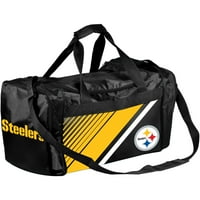 Articole de colecție pentru totdeauna-NFL Pittsburgh Steelers Border Stripe Duffle Bag