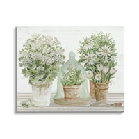 Stupell Industries aranjamente florale albe desen Floral tradițional de masă, 16, Design de Cindy Jacobs