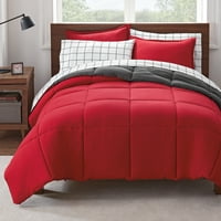Serta pur și simplu curățați patul reversibil roșu din 7 piese într-o pungă, plină