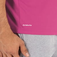 Athletic Works bărbați și bărbați Mari Core Quick Dry tricou cu mânecă scurtă, până la dimensiunea 5XL