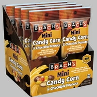 Brach ' s Mini Candy Corn & Chocolate Peanuts bomboane de Halloween, 2,5 oz