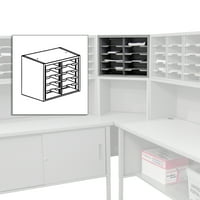 Componente modulare Mailroom Sorter pentru a personaliza soluția ideală de stocare mailroom. Pentru utilizare de la sine, sau