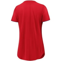 Femei Fanatics marcă roșie Philadelphia Phillies Diva Jersey V-Neck T-Shirt