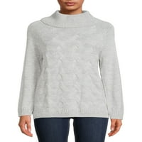 Dragoste Trend New York femei Glugă gât cablu pulover