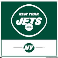 New York Jets - Logo Poster de perete cu Pushpins, 14.725 22.375